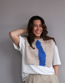 Strikkeoppskrift – Intarsia Slipover